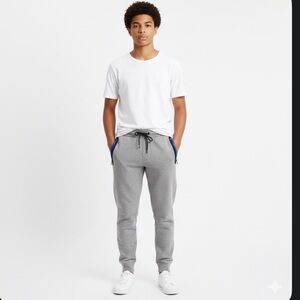 American Eagle AE Active Flex Men XS Grey Blue Joggers Athletic Pants